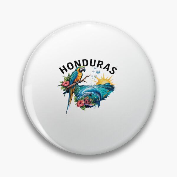 Item preview, Honduras Map Nature Parrot Scuba Diving designed and sold by MinaReinger.