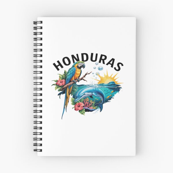 Item preview, Honduras Map Nature Parrot Scuba Diving designed and sold by MinaReinger.
