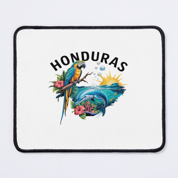 Item preview, Honduras Map Nature Parrot Scuba Diving designed and sold by MinaReinger.