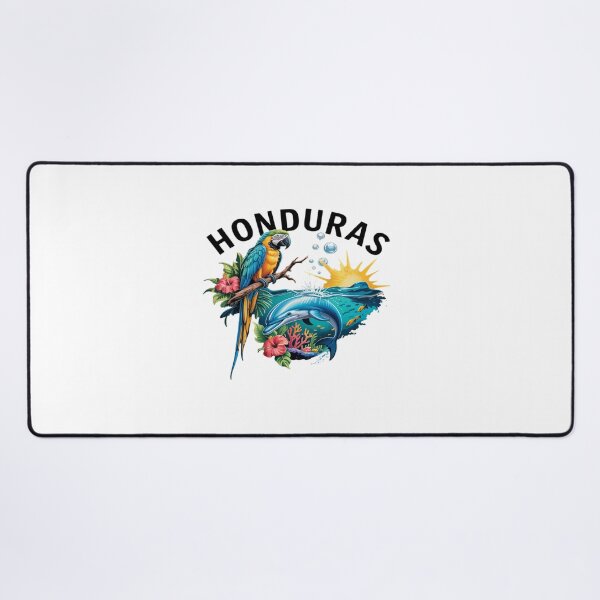 Item preview, Honduras Map Nature Parrot Scuba Diving designed and sold by MinaReinger.