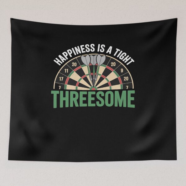 Item preview, Happiness is a tight Threesome Funny Darts designed and sold by khorbiasieno.