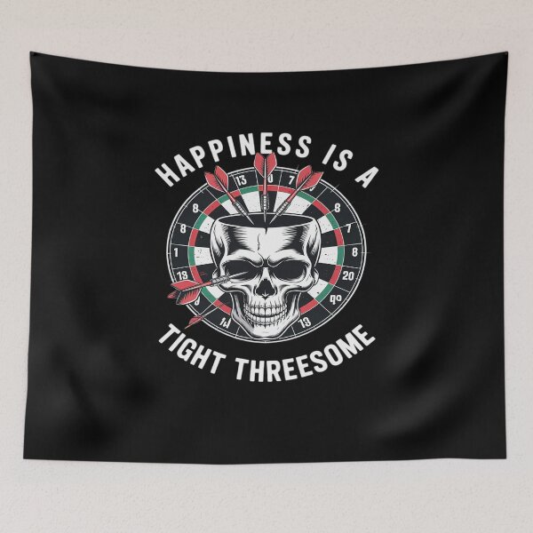 Item preview, Happiness is a Tight Threesome Darts in Skull Darts Player designed and sold by marcusry.