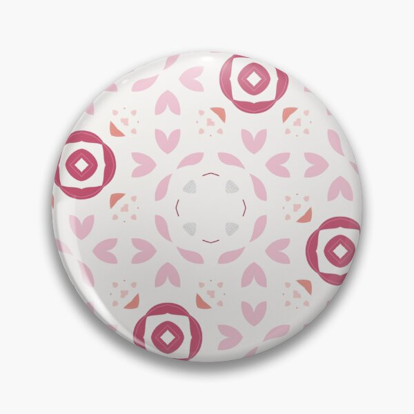 Item preview, Seamless decorative pattern with pink petals and red medallions designed and sold by juthamas8426.