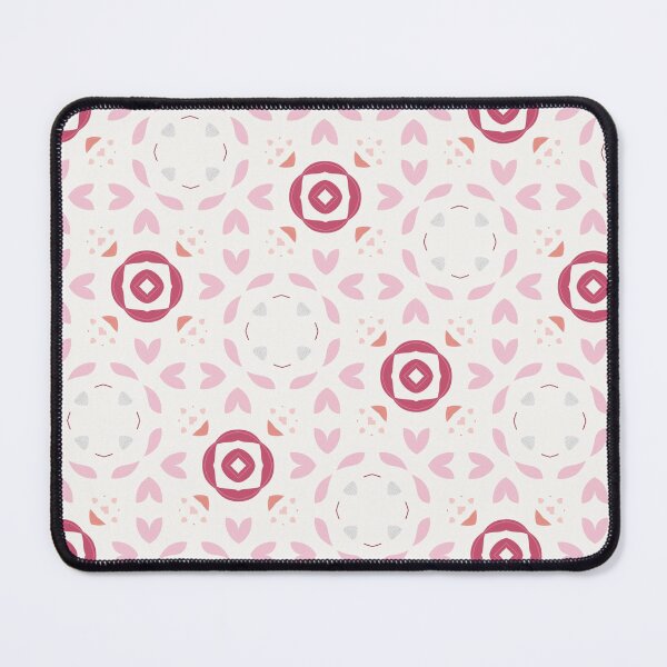 Item preview, Seamless decorative pattern with pink petals and red medallions designed and sold by juthamas8426.