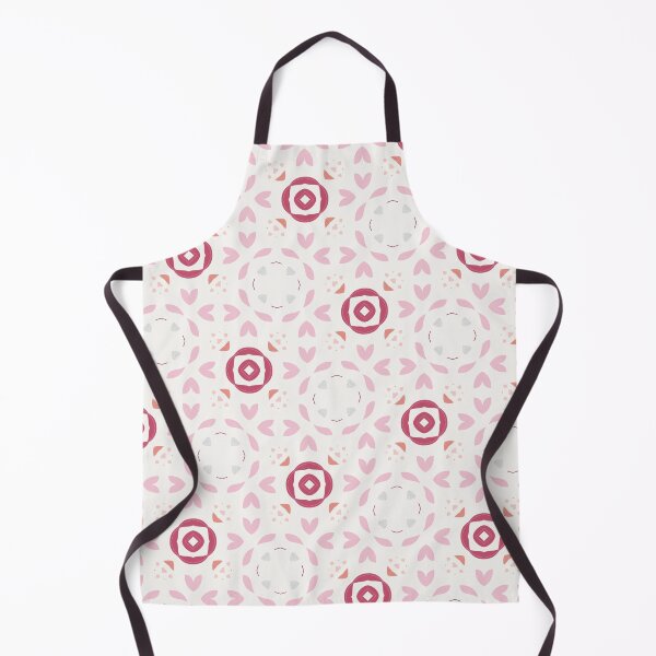 Item preview, Seamless decorative pattern with pink petals and red medallions designed and sold by juthamas8426.