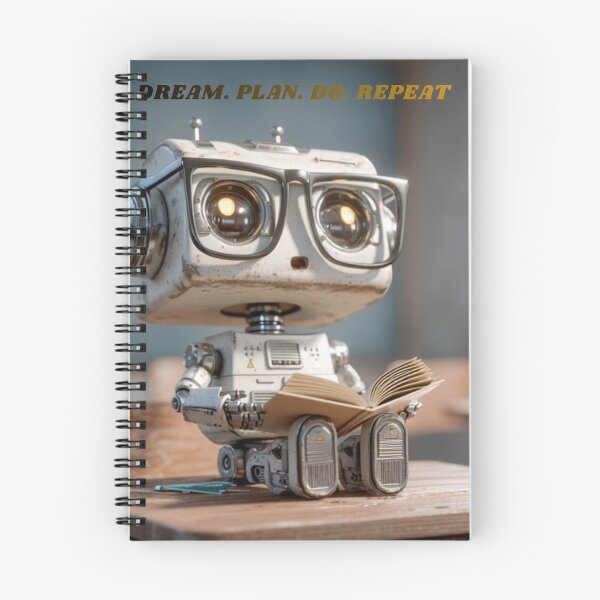 Item preview, Whimsical Robot with Productivity Message designed and sold by the wellness script.