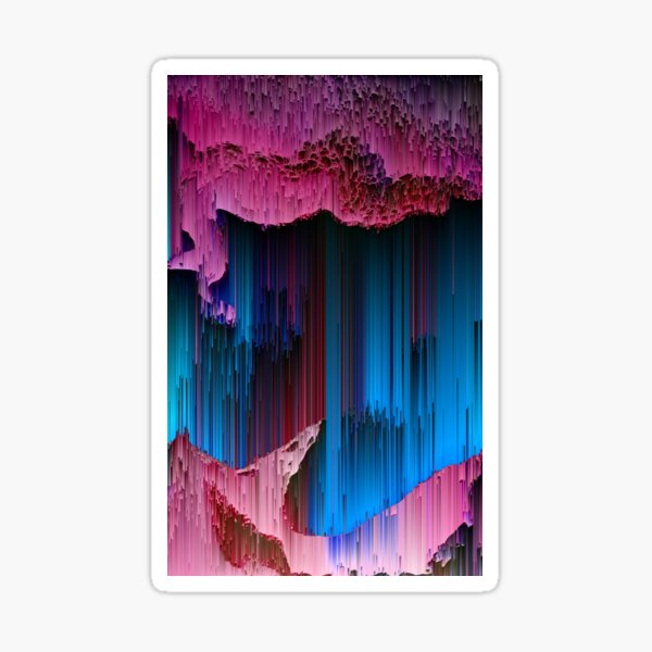 Item preview, Cotton Candy - Abstract Glitchy Pixel Art designed and sold by Jennifer Walsh Design.