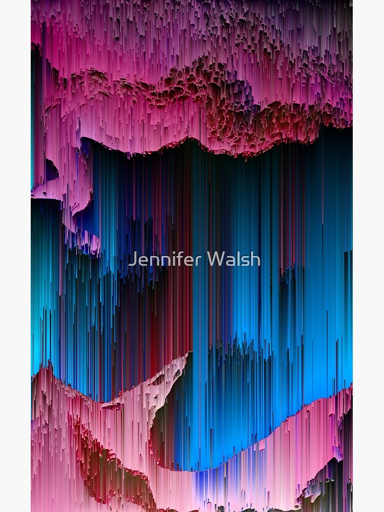 Cotton Candy - Abstract Glitchy Pixel Art by InsertTitleHere