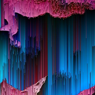 Artwork thumbnail, Cotton Candy - Abstract Glitchy Pixel Art by InsertTitleHere