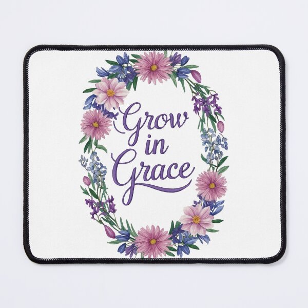 Item preview, Grow in Grace | Christian Motivation | 2 Peter 3:18 Scripture Art | Faith and Growth Design designed and sold by NoviaRobert.