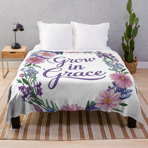Item preview, Grow in Grace | Christian Motivation | 2 Peter 3:18 Scripture Art | Faith and Growth Design designed and sold by NoviaRobert.