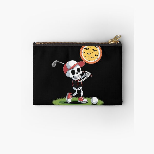 Item preview, Halloween Bogeyman Golf Resort Pumpkin Skeleton Golfer  designed and sold by MicanCuteStore.