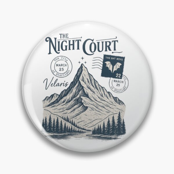Item preview, Velaris Night Court Postcard Design – Fantasy Mountain & Stars Illustration for Book Lovers designed and sold by theliteraryedit.