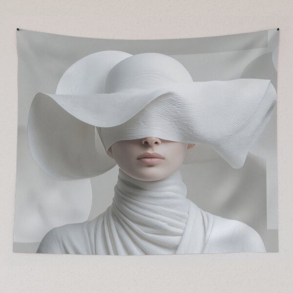 Item preview, Model in white with headpiece designed and sold by anytka.