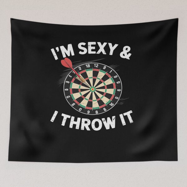 Item preview, Funny I'M SEXY & I THROW IT Dart Shooting Throwing designed and sold by khorbiasieno.