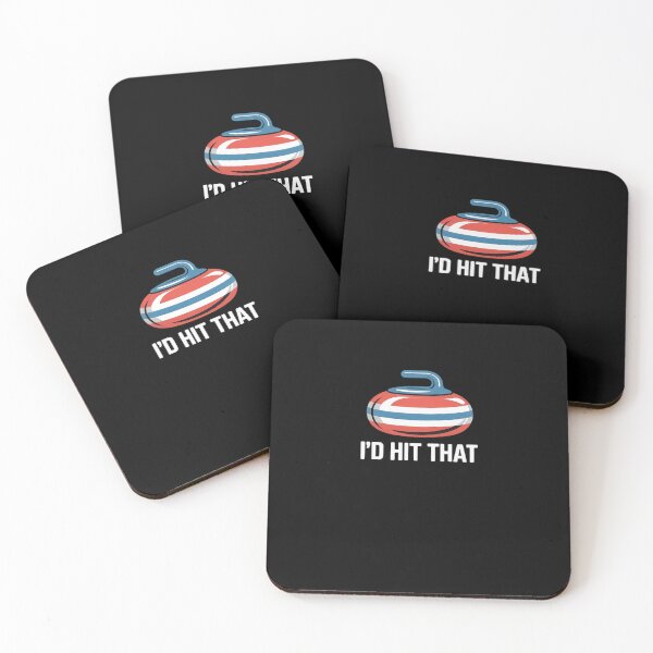 Item preview, Funny I'd Hit That Curling Team Sweeping Rock Sport designed and sold by marcusry.