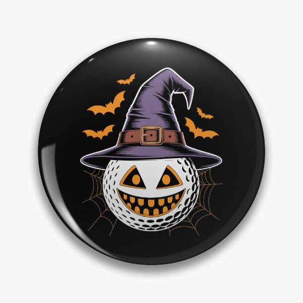Item preview, Halloween Golf Ball Witch Hat Pumpkin Spooky Bat Web Lover  designed and sold by MicanCuteStore.