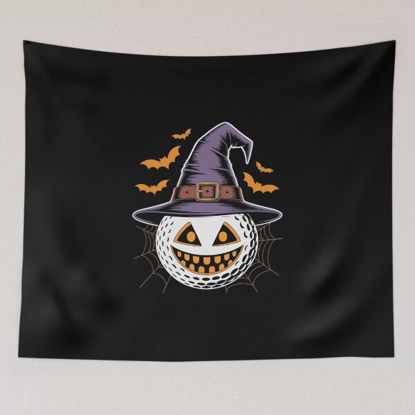 Item preview, Halloween Golf Ball Witch Hat Pumpkin Spooky Bat Web Lover  designed and sold by MicanCuteStore.