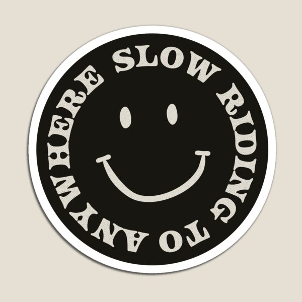 Item preview, Pegatina redonda con carita sonriente de Swow Rider designed and sold by Barrel Supply Co..