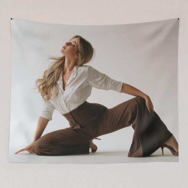 Item preview, Elegant woman in casual pose designed and sold by anytka.