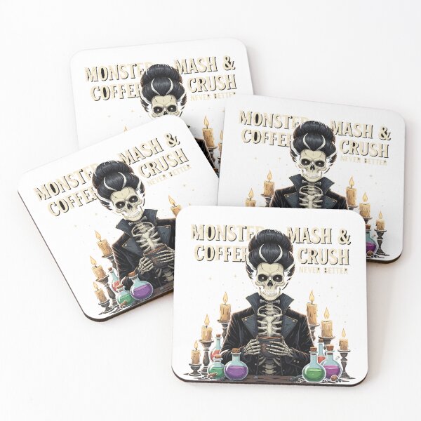 Item preview, Monster Mash & Coffee Crush Skeleton Bride designed and sold by BANKACEM.STORE.
