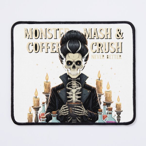 Item preview, Monster Mash & Coffee Crush Skeleton Bride designed and sold by BANKACEM.STORE.