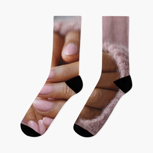 Item preview, Pink-nailed hands in a sweater designed and sold by anytka.