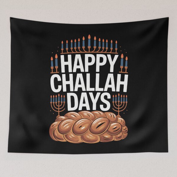 Item preview, Happy Challah Days Hanukkah Funny Bread Chanukah designed and sold by Sea4Adventures.