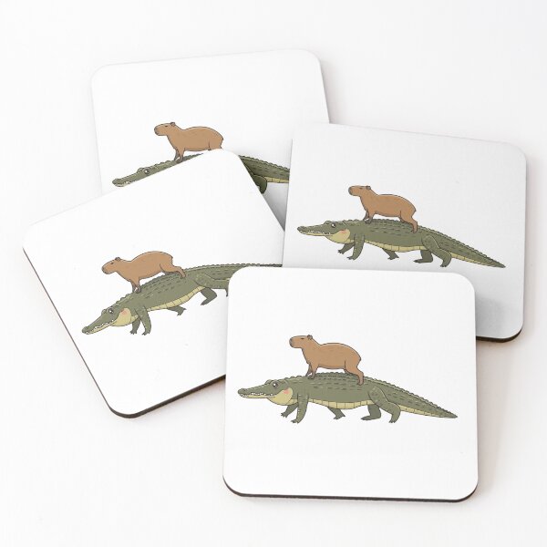 Item preview, Capybara Croc Friendship Kids T-Shirt designed and sold by Bewtm12.