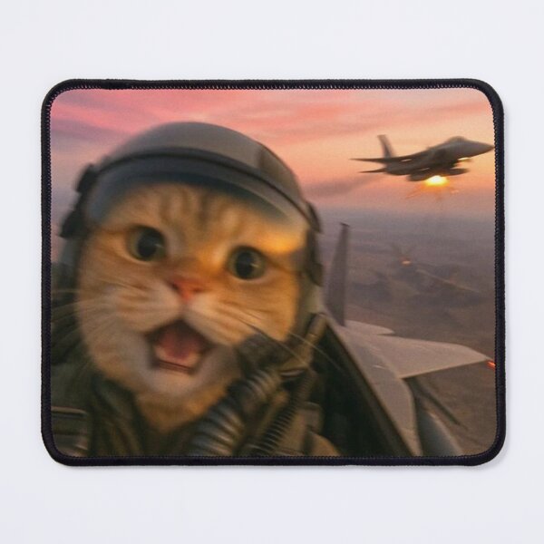 Item preview, Top Gun Cat – Fighter Pilot Meme Art designed and sold by sentaxfe.
