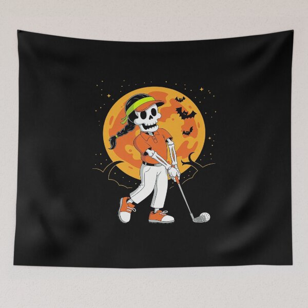 Item preview, Halloween Golf Skeleton Women Golf Halloween 1  designed and sold by MicanCuteStore.
