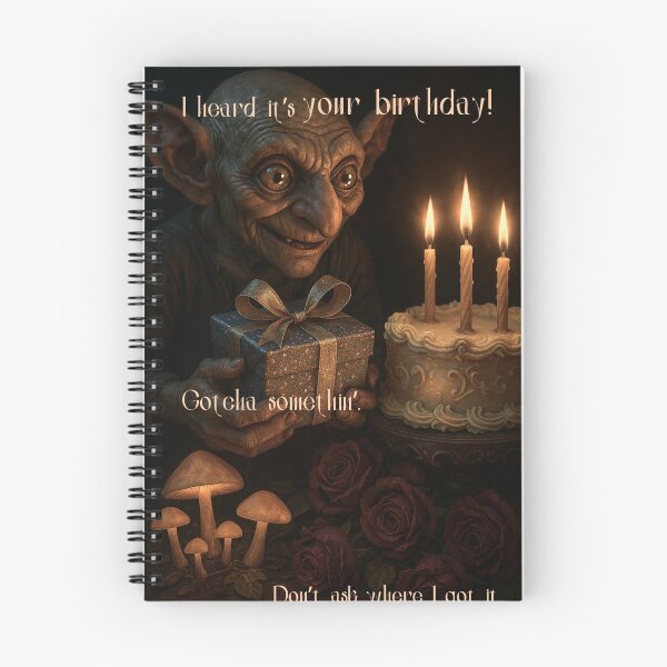 Item preview, Gotcha Somethin’ (Don't Ask) – Goblin Birthday Card designed and sold by Edenglow Prints & Peculiars.
