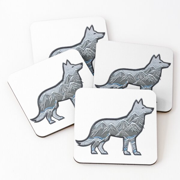 Item preview, Gangwon Snow Wolf Patch designed and sold by Imaginarium of Chaos falcon88 .