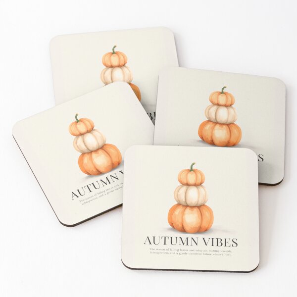 Item preview, Cozy Vibes Minimalist Autumn Watercolor Pumpkin Stack designed and sold by ElizabethCoelho.