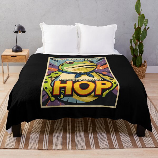 Item preview, Ribbit Resist Repeat No Hope Without Hop Funny Portland Frog designed and sold by Coussahi.