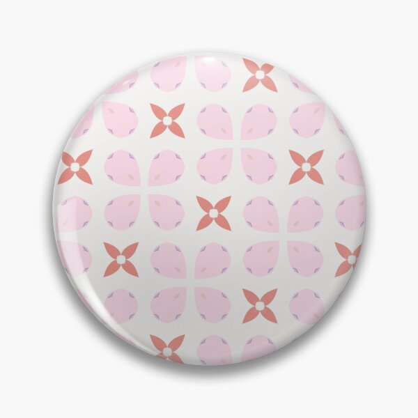 Item preview, Seamless floral tile pattern with pink petals and red flowers designed and sold by juthamas8426.