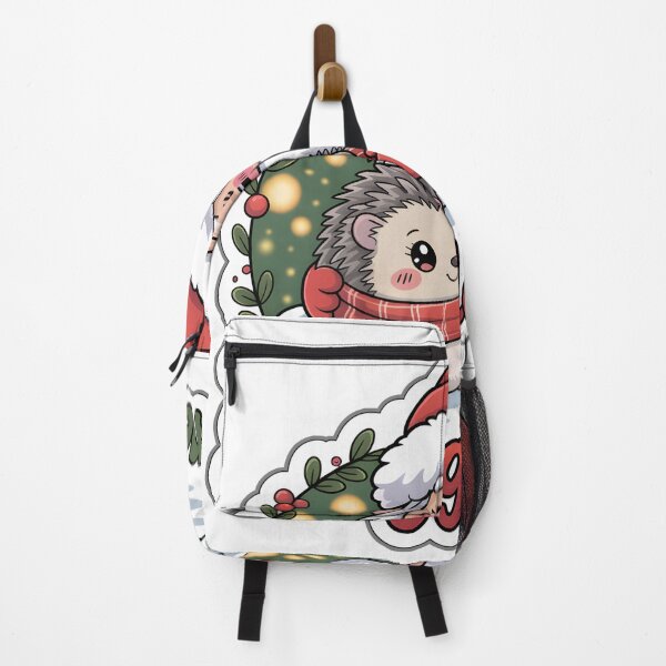 Item preview, Gnomes Christmas Snuggle Time – Cute Santa Gnome and Hedgehog Cozy Winter Sticker designed and sold by Nuist25.