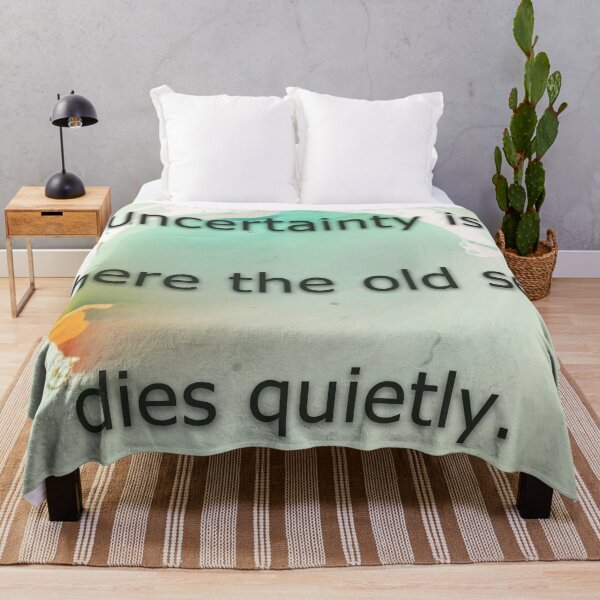 Item preview, Uncertainty is where the old self dies quietly.   designed and sold by vagar.