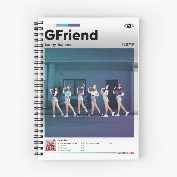 Item preview, GFriend - Sunny Summer 2 (Black and White) designed and sold by RhodesToKpop.