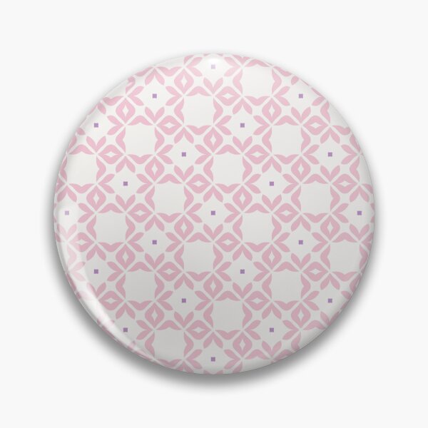Item preview, Seamless geometric floral pattern in pink and lavender designed and sold by juthamas8426.