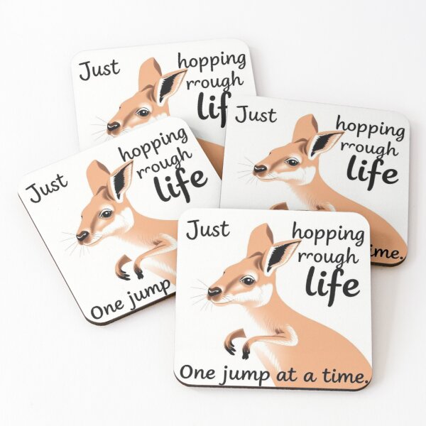 Item preview, kangaroo//Just hopping through life one jump at a time designed and sold by SSMC DREAM DESIGN.