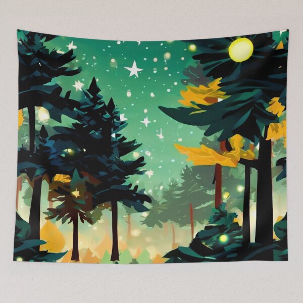 Item preview, Magical Coniferous Forest. designed and sold by Zofia Sosnecka.
