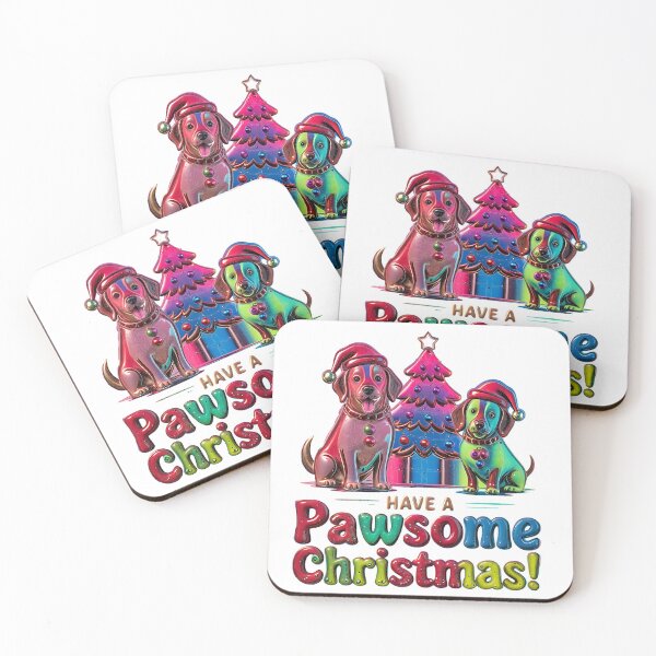 Item preview, Have a Pawsome Christmas - Dog Art designed and sold by Dog Art Studio.