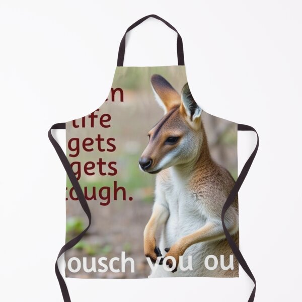 Item preview, kangaroo//When life gets tough, pouch it out designed and sold by SSMC DREAM DESIGN.