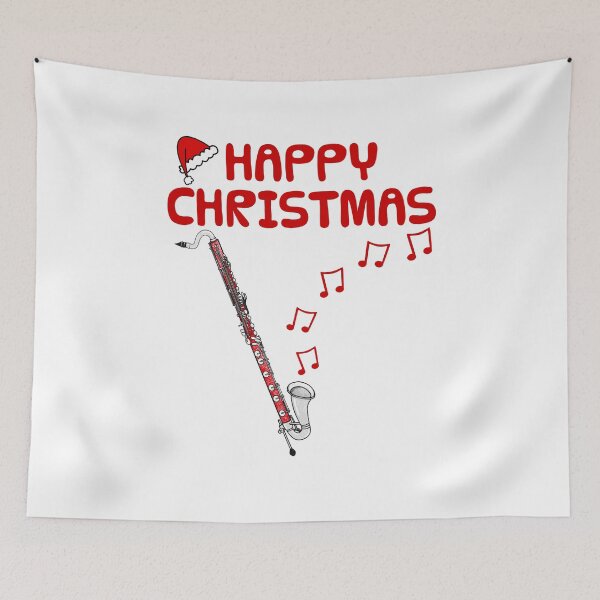 Item preview, Christmas Bass Clarinet Clarinetist Woodwind Musician Music Teacher designed and sold by doodlerob.
