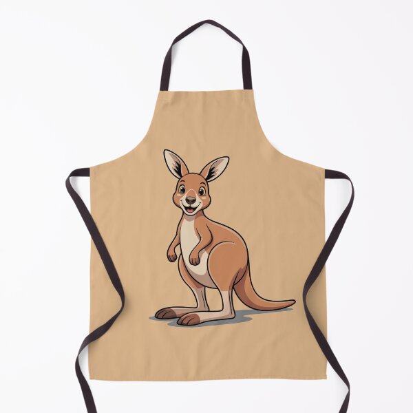 Item preview, Cute Cartoon Kangaroo with Happy Smile designed and sold by Royalsticker.
