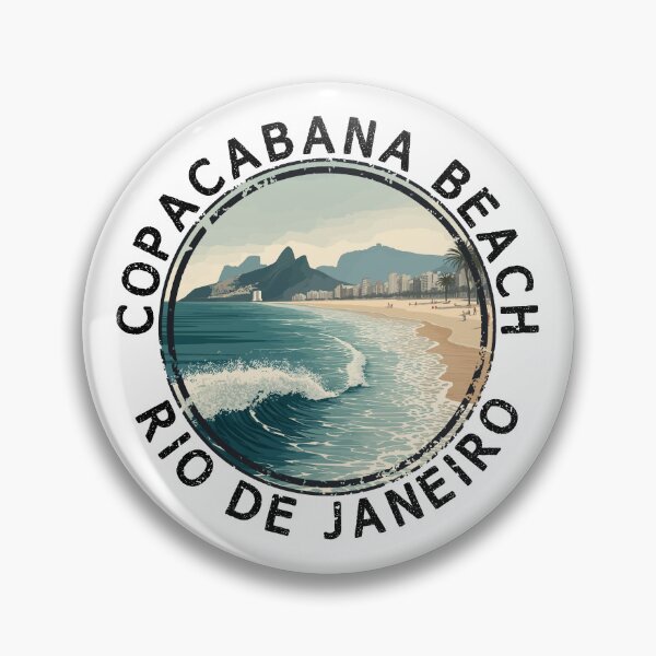 Item preview, Copacabana Beach - Rio de Janeiro (with Black Lettering) designed and sold by VelvetRoom.