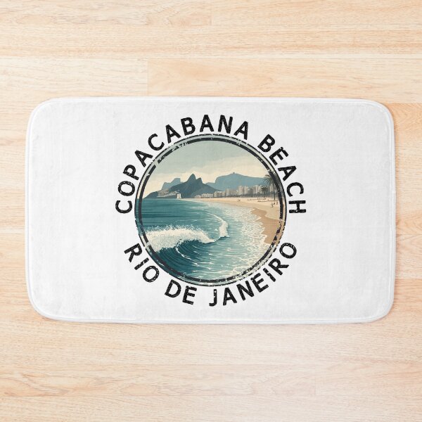 Item preview, Copacabana Beach - Rio de Janeiro (with Black Lettering) designed and sold by VelvetRoom.