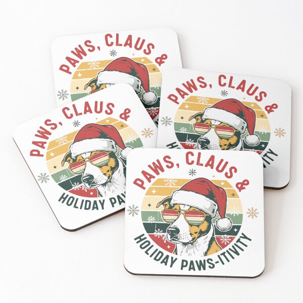 Item preview, Paws, Claus & Holiday Paws-itivity designed and sold by Dog Art Studio.