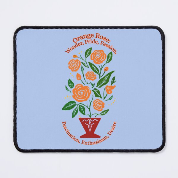 Item preview, Orange Roses in Red Vase designed and sold by Brickroad Dsigns.